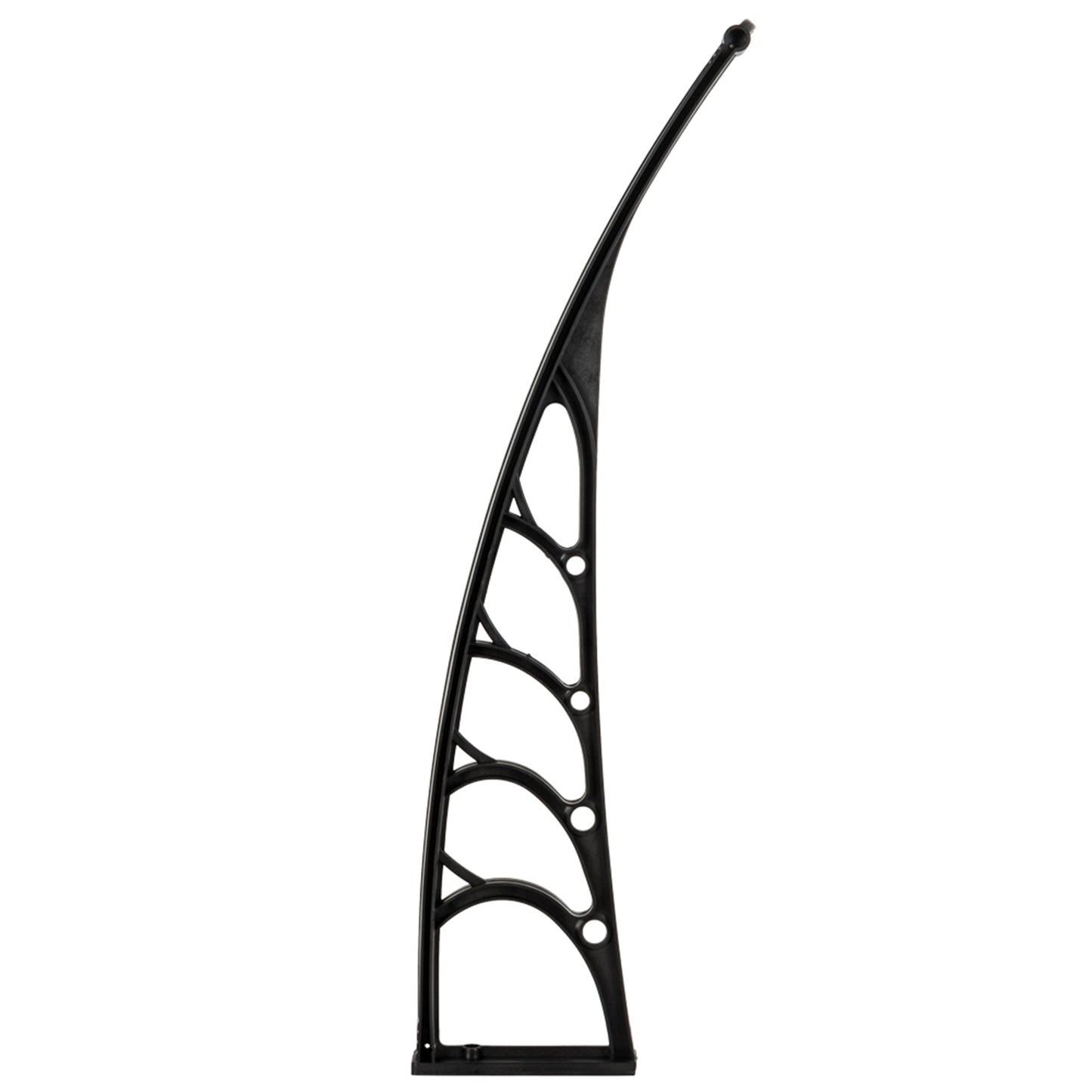 Polycarbonate Door Canopy 120cm x 80cm - Black