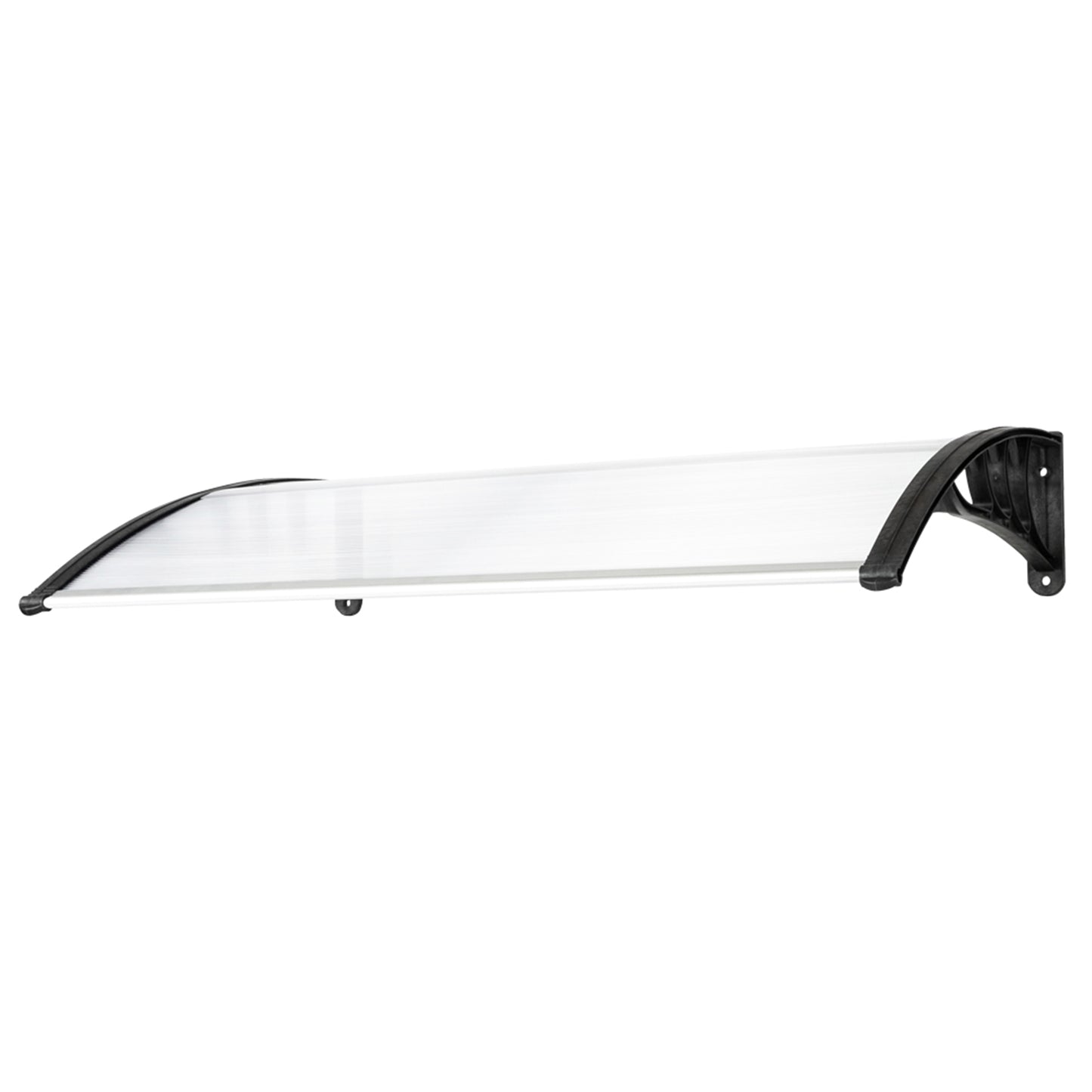 Polycarbonate Door Canopy 120cm x 80cm - Black