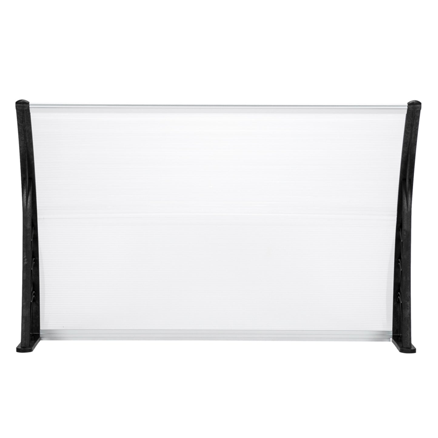 Polycarbonate Door Canopy 120cm x 80cm - Black