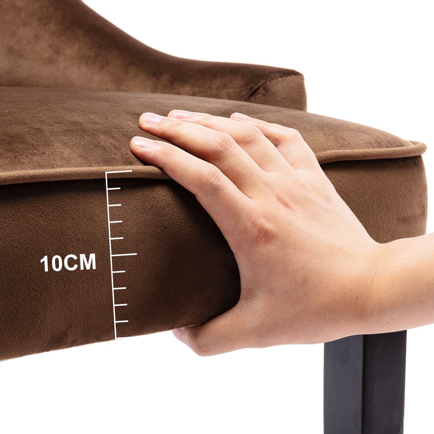 Dining Chairs with Arms x 2 - Brown