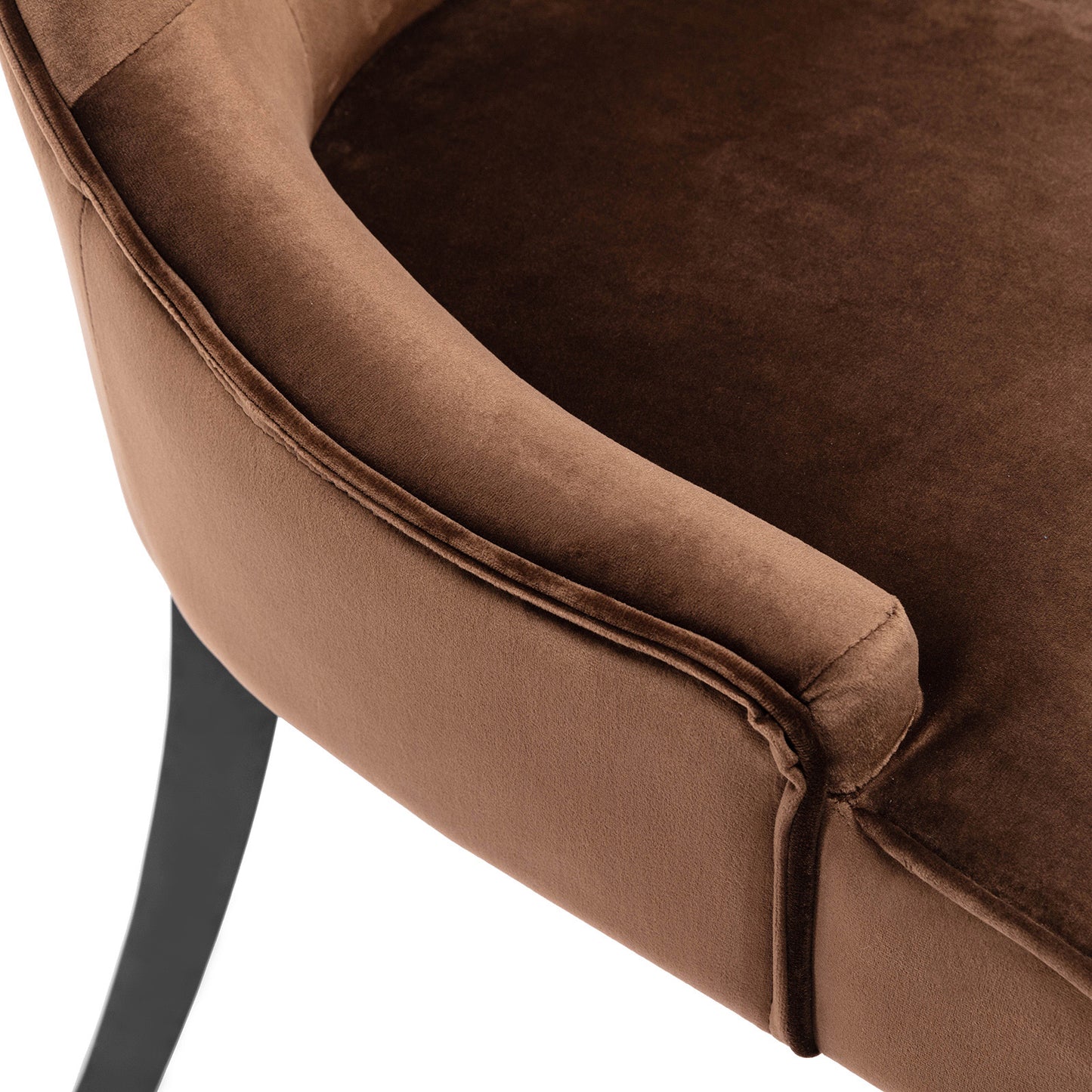 Dining Chairs with Arms x 2 - Brown