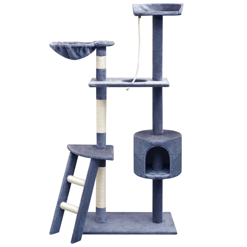 Cat Tree with Sisal Scratching Posts 150 cm Dark Blue