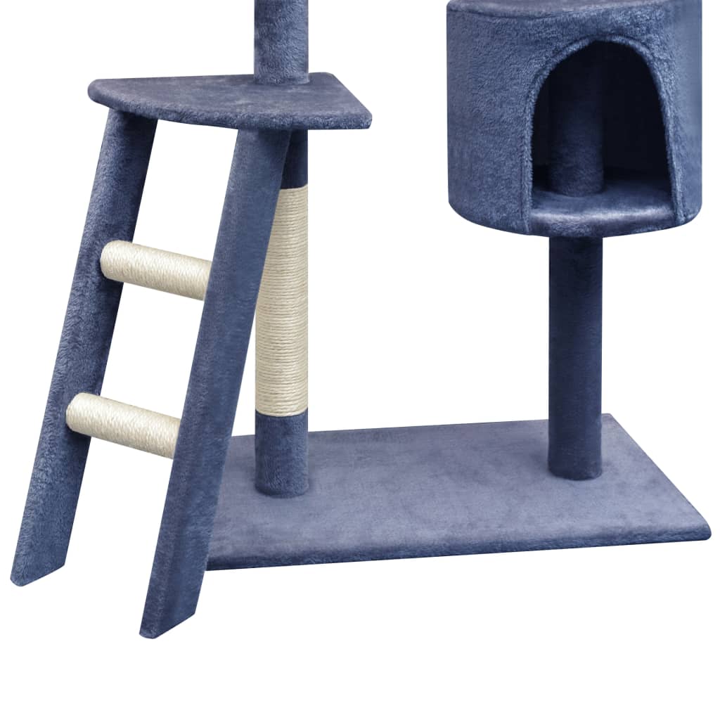 Cat Tree with Sisal Scratching Posts 150 cm Dark Blue