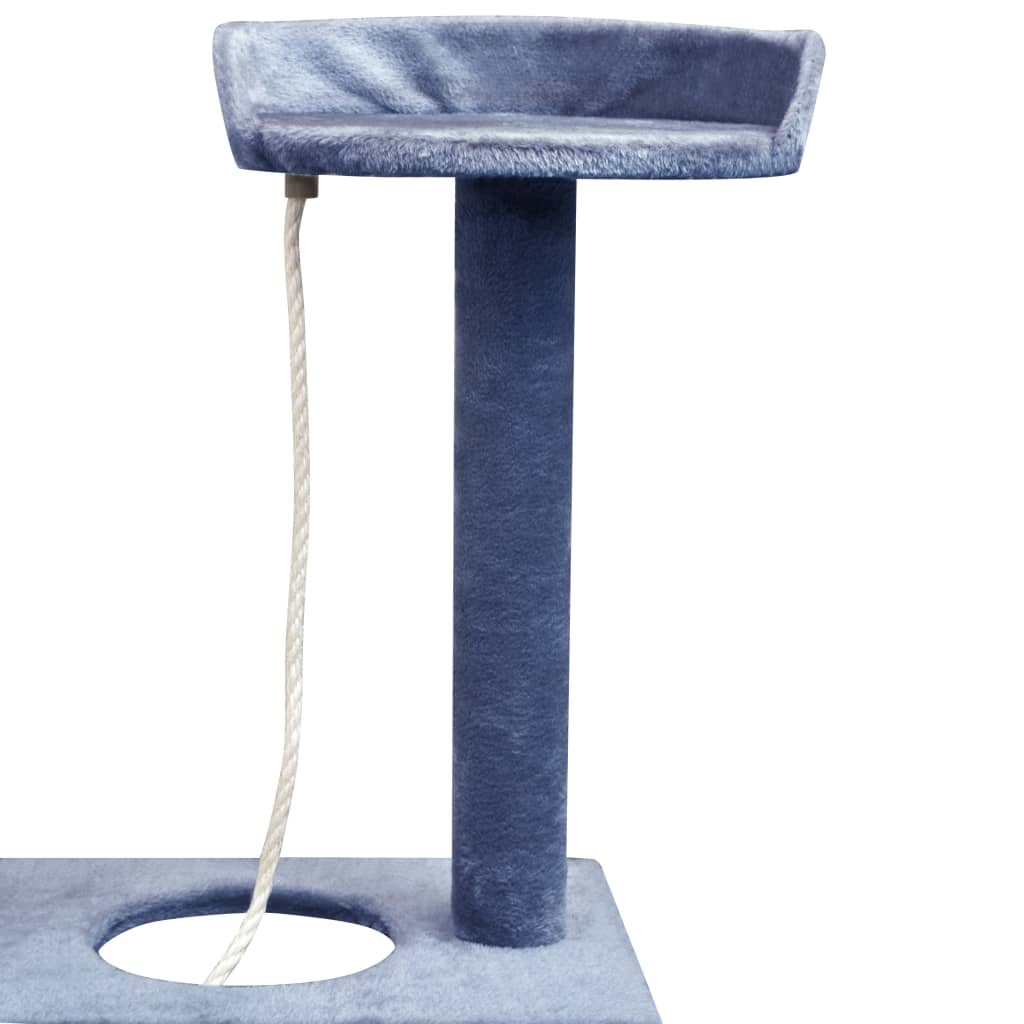 Cat Tree with Sisal Scratching Posts 150 cm Dark Blue