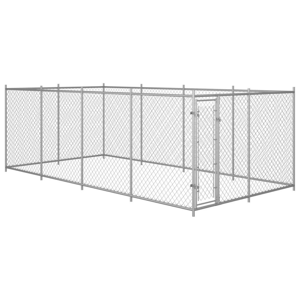 Outdoor Dog Kennel 7.6x3.8x1.9 m