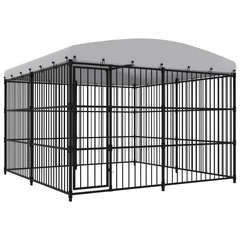 Outdoor Dog Kennel with Roof 300x300x210 cm