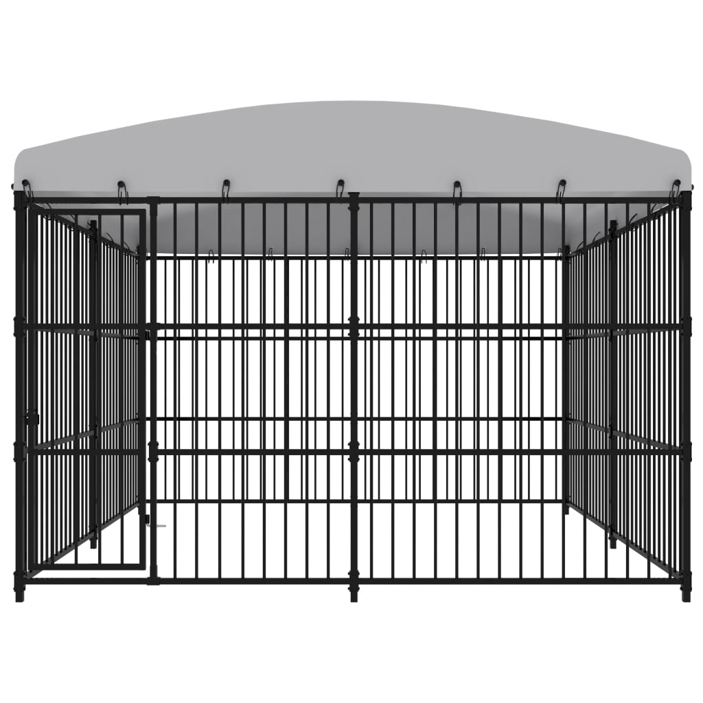 Outdoor Dog Kennel with Roof 300x300x210 cm