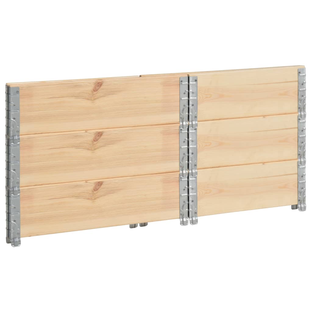 Pallet Collars 3 pcs 60x80 cm Solid Pine Wood