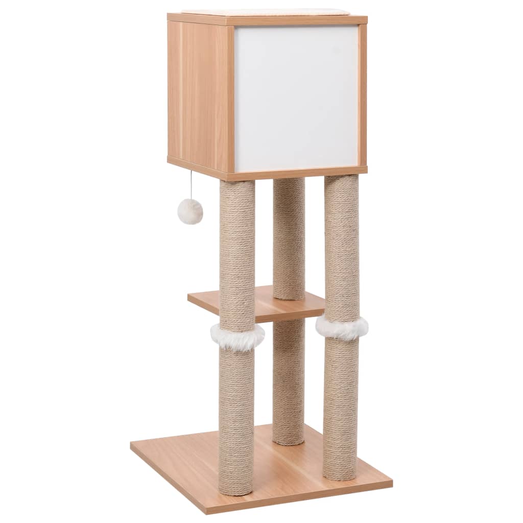 Cat Tree with Sisal Scratching Mat 90 cm