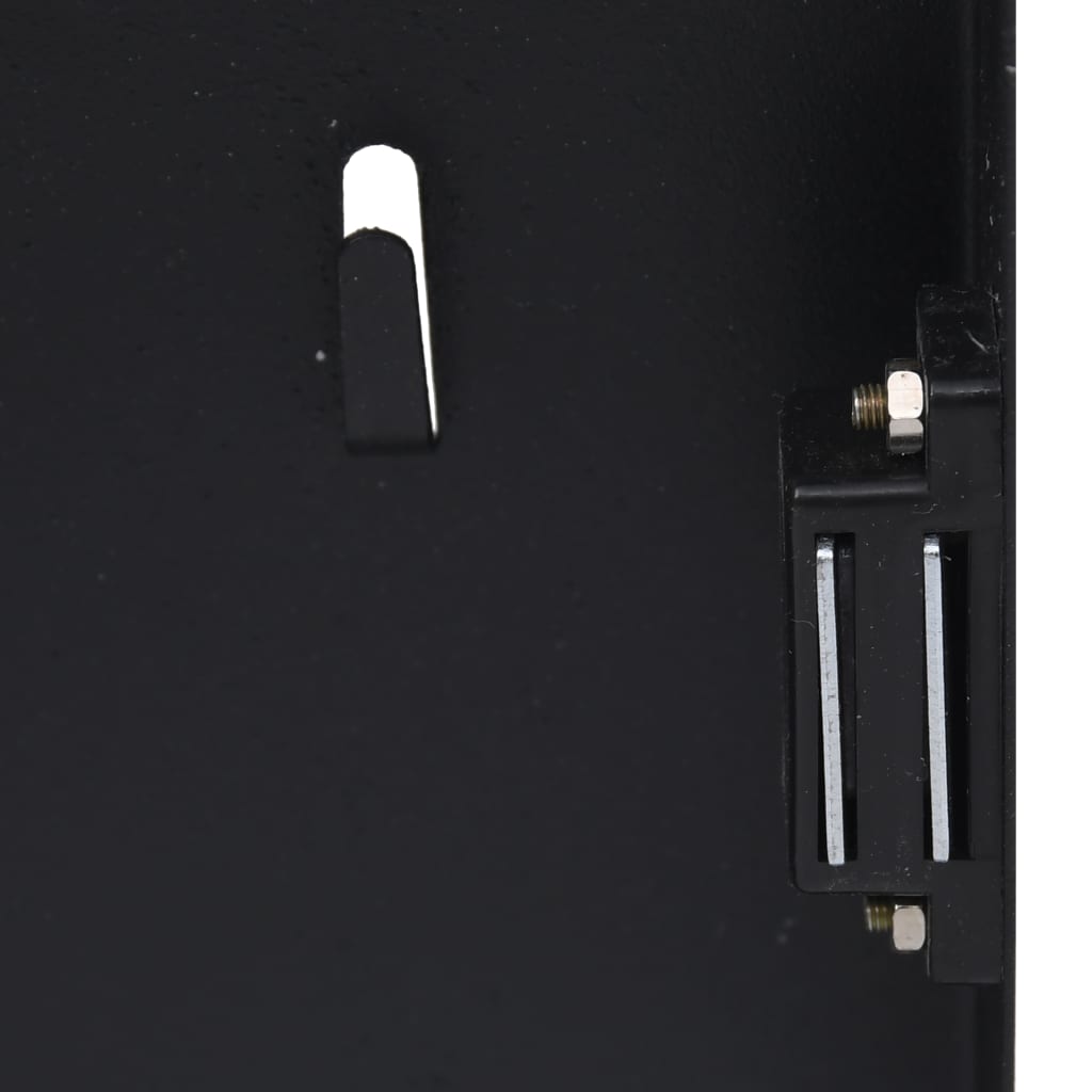 Key Box with Magnetic Board Black 35x35x4 cm