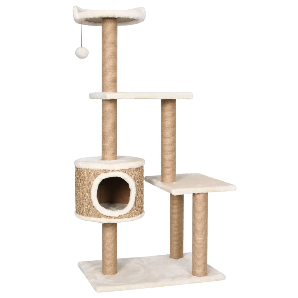 Cat Tree with Scratching Post 123cm Seagrass