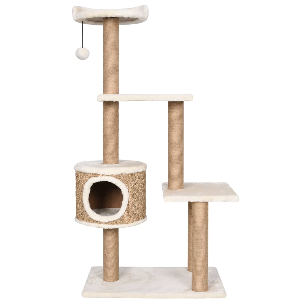 Cat Tree with Scratching Post 123cm Seagrass