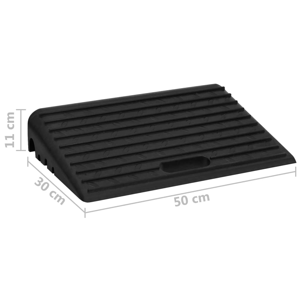 Kerb Ramps 2 pcs 50x30x11 cm Rubber