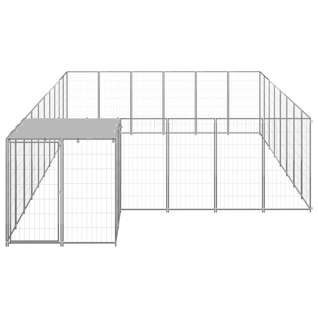 Dog Kennel Silver 15.73 mÂ² Steel