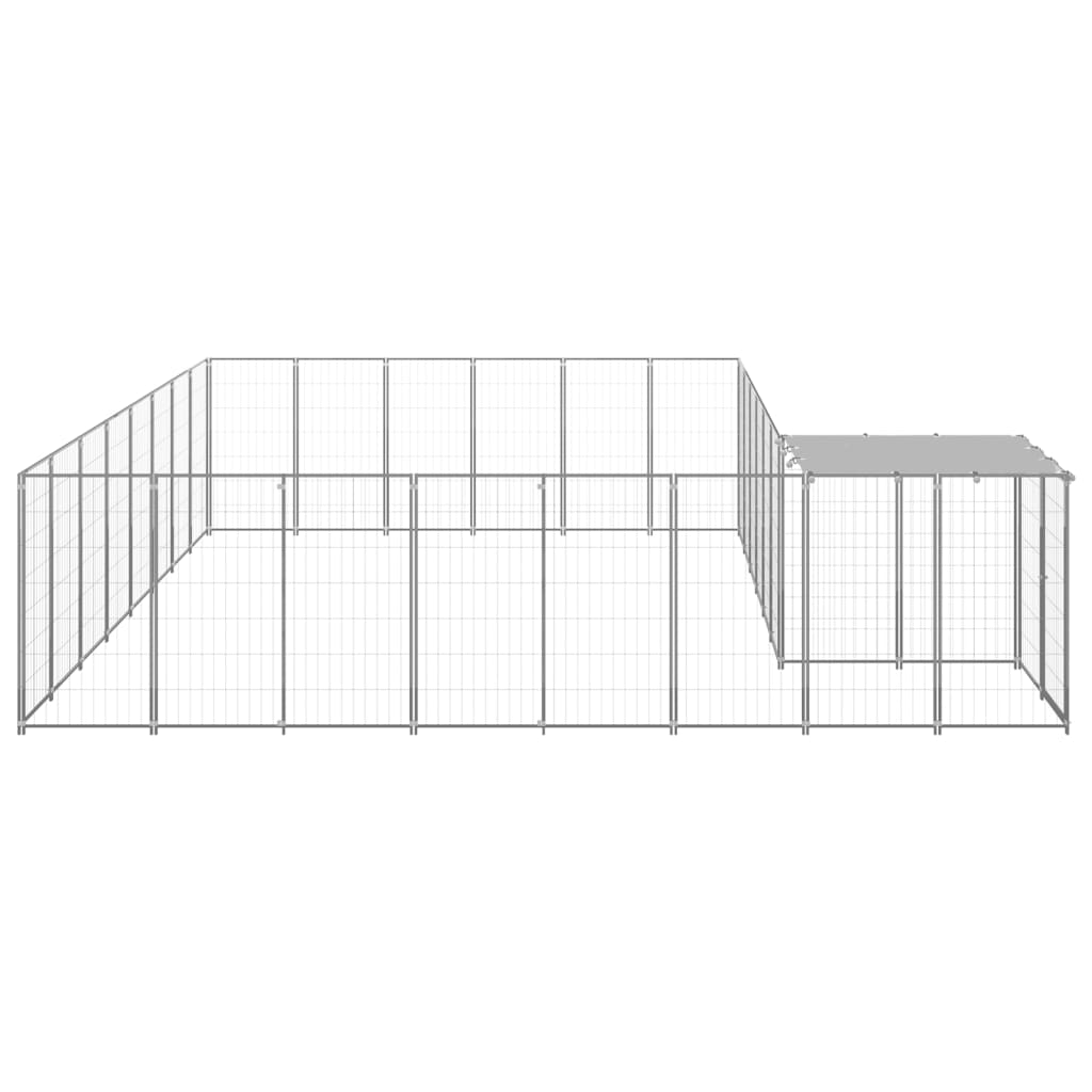 Dog Kennel Silver 15.73 mÂ² Steel