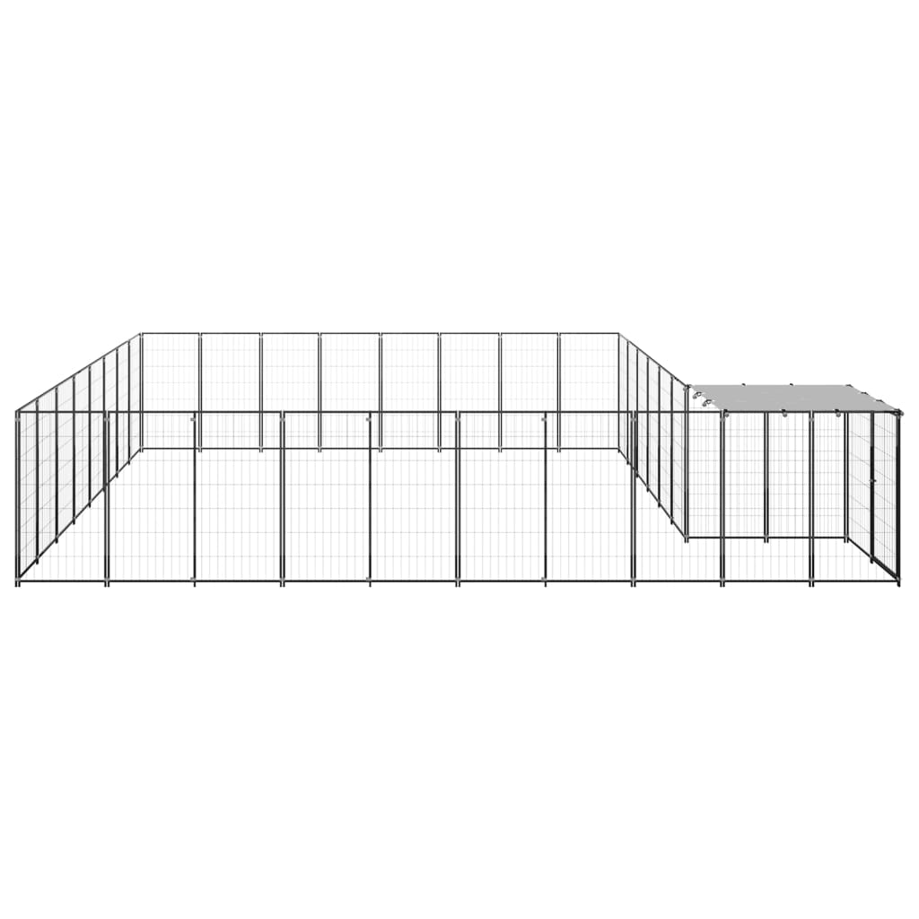 Dog Kennel Silver 20.57 mÂ² Steel