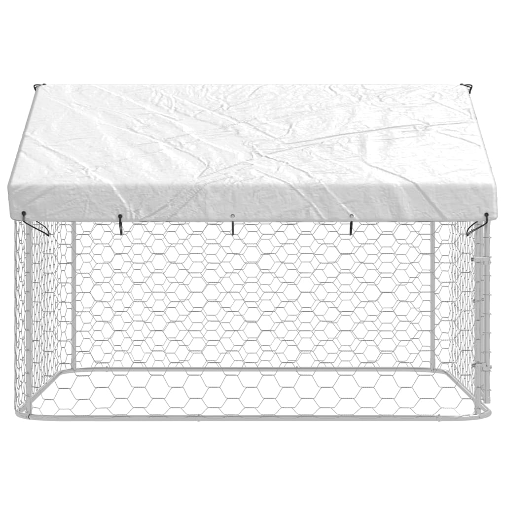 Outdoor Dog Kennel with Roof 200x200x150 cm