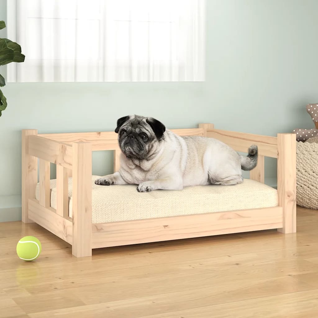 Dog Bed 65.5x50.5x28 cm Solid Wood Pine