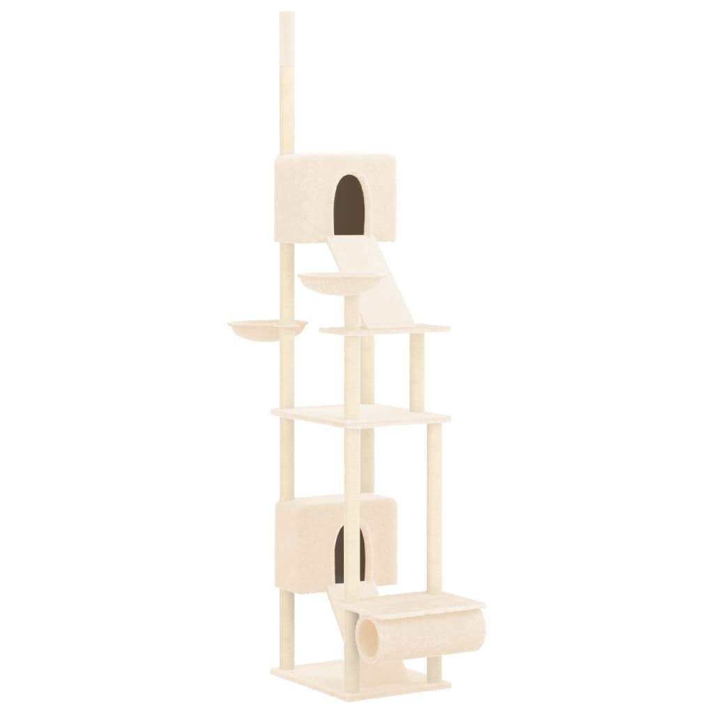 Floor to Ceiling Cat Tree Cream 277-303 cm