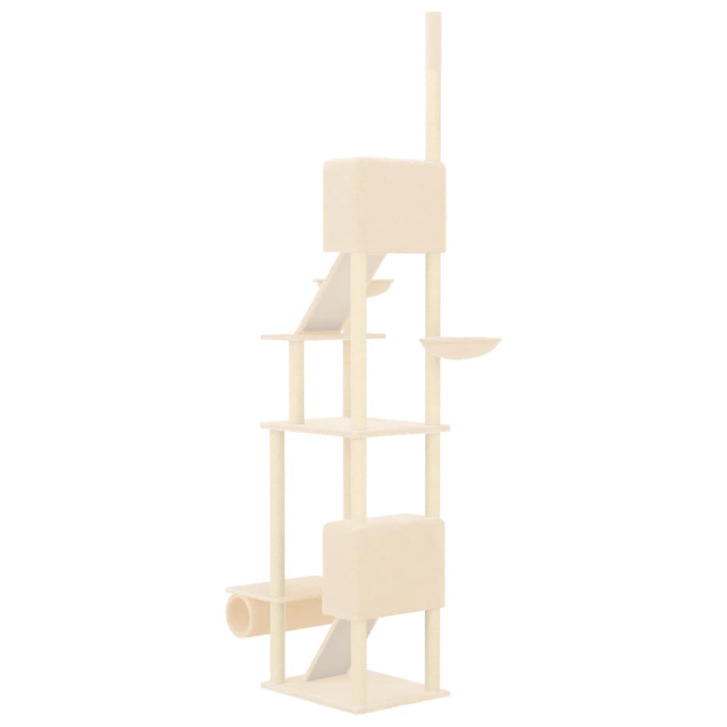 Floor to Ceiling Cat Tree Cream 277-303 cm