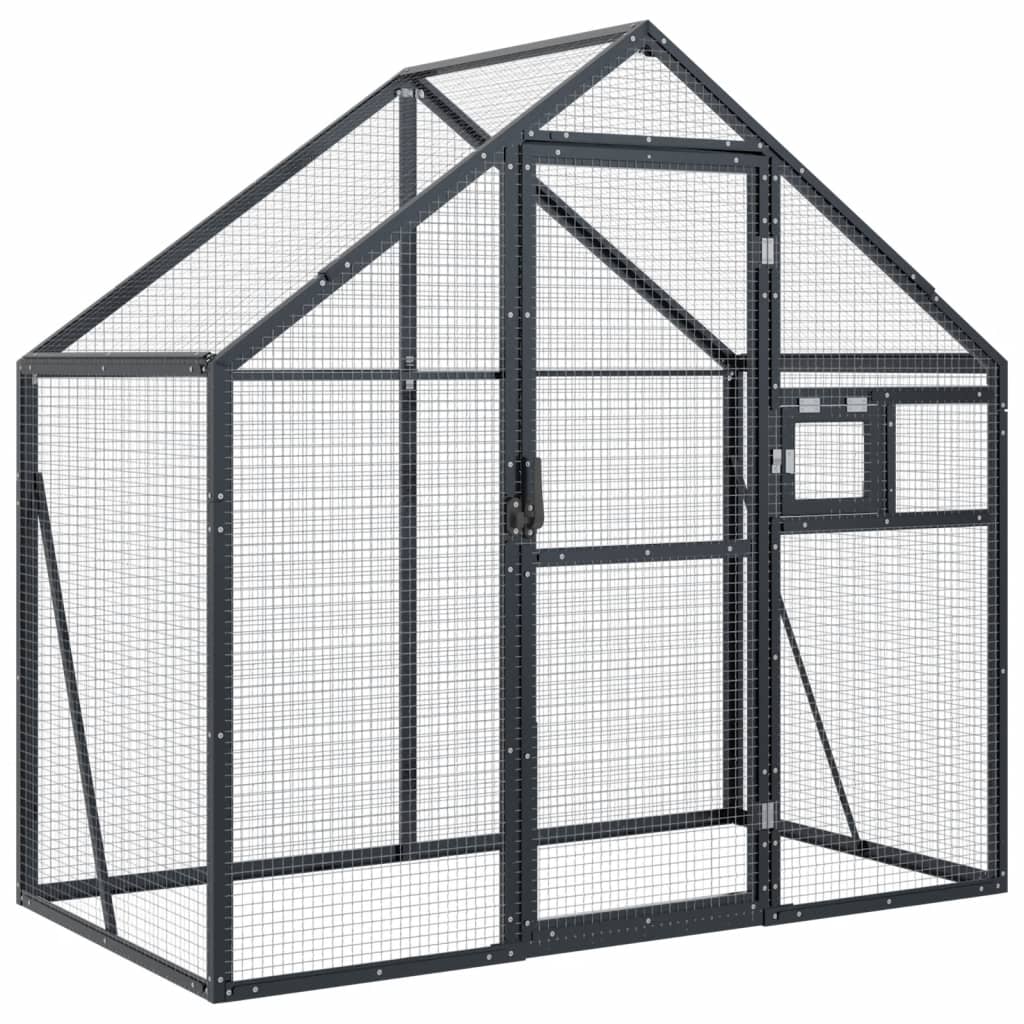 Aviary Anthracite 179x100x185 cm Aluminium