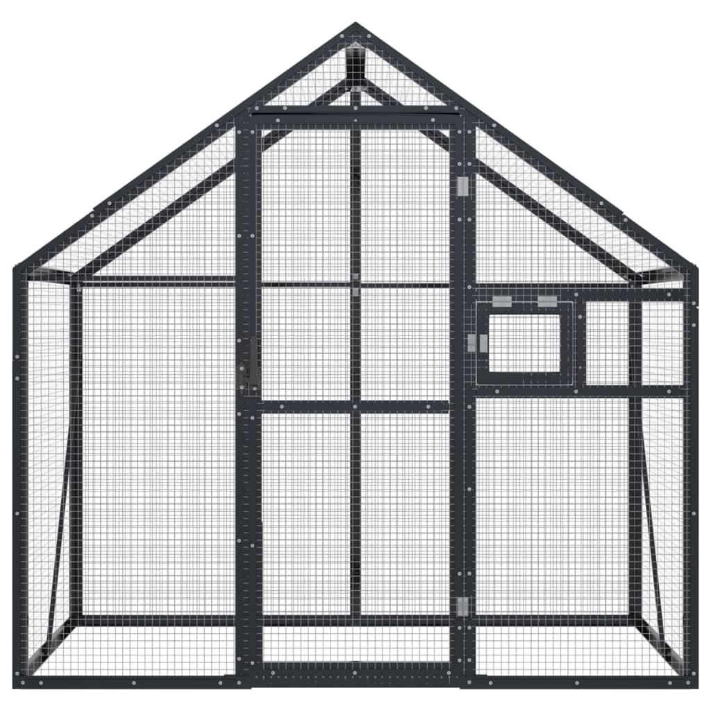 Aviary Anthracite 179x100x185 cm Aluminium