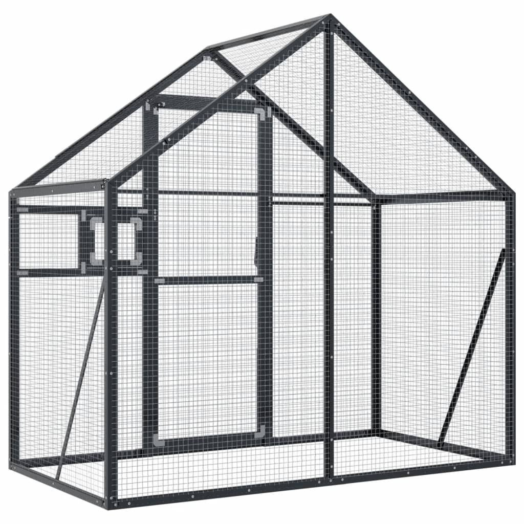 Aviary Anthracite 179x100x185 cm Aluminium