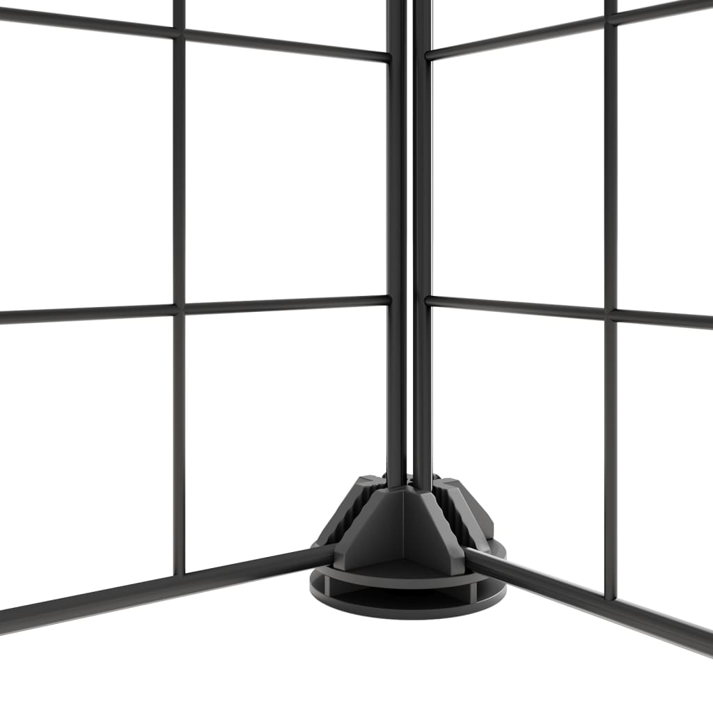 8-Panel Pet Cage Black 35x35 cm Steel