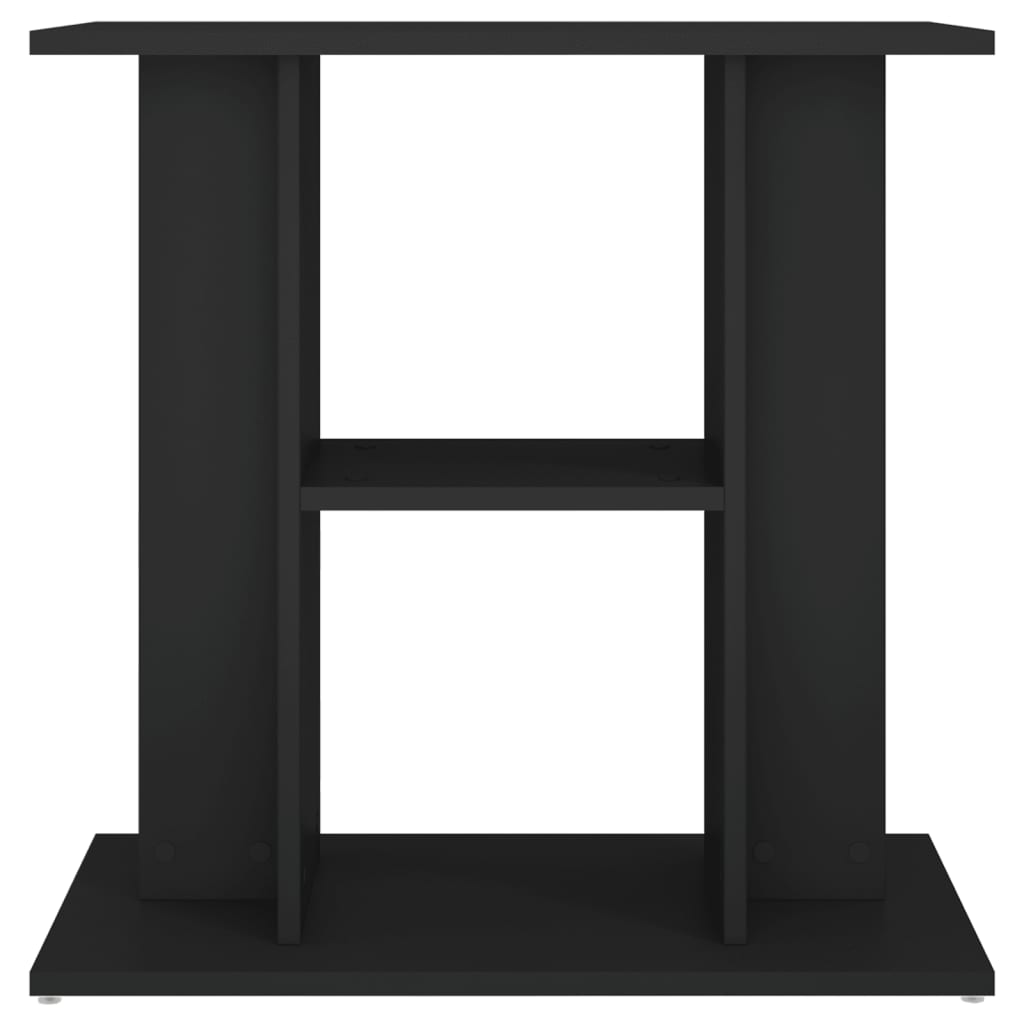 Aquarium Stand Black 60x30x60 cm Engineered Wood