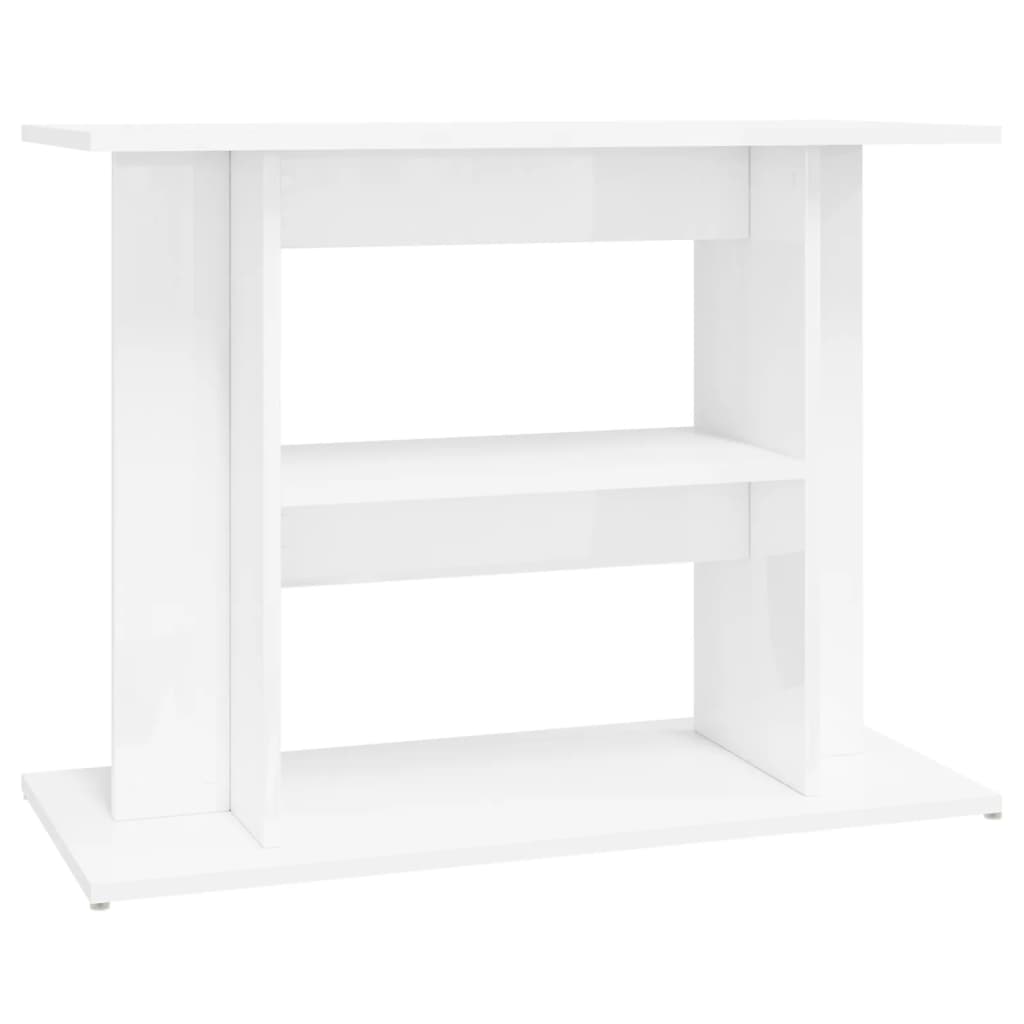 Aquarium Stand High Gloss White 80x35x60 cm Engineered Wood