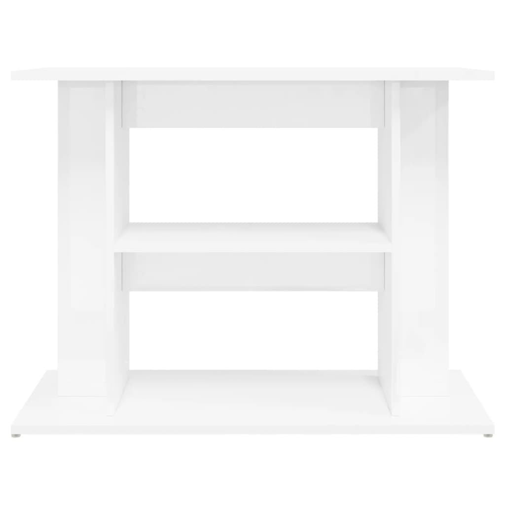 Aquarium Stand High Gloss White 80x35x60 cm Engineered Wood