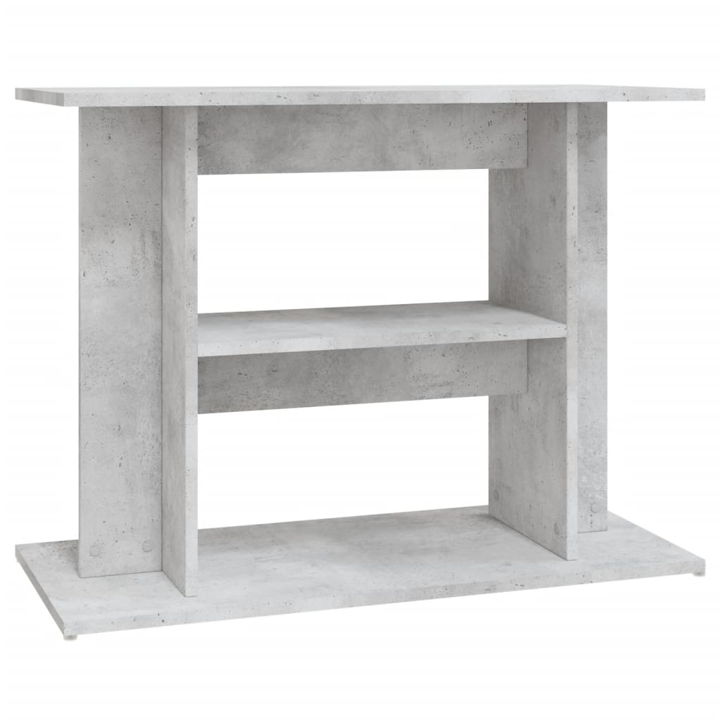 Aquarium Stand Concrete Grey 80x35x60 cm Engineered Wood