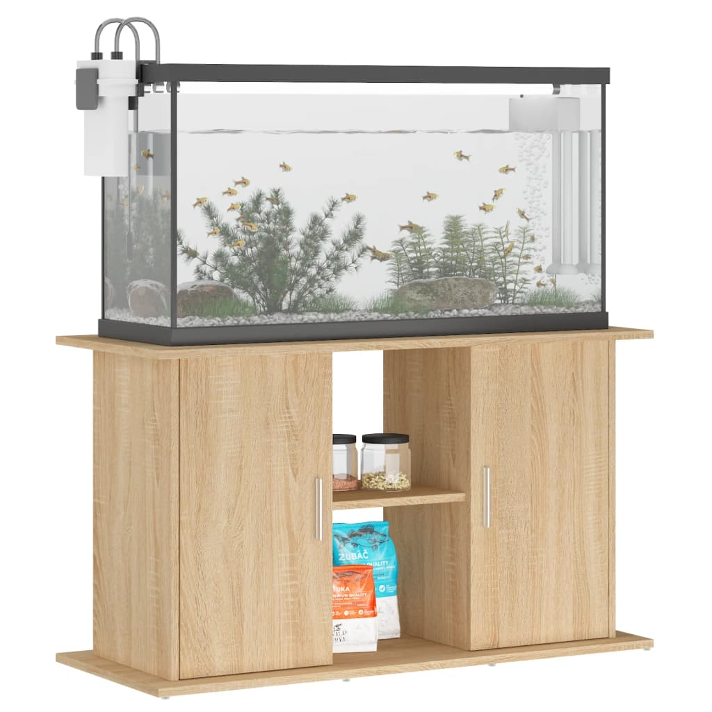 Aquarium Stand Sonoma Oak 101x41x58 cm Engineered Wood