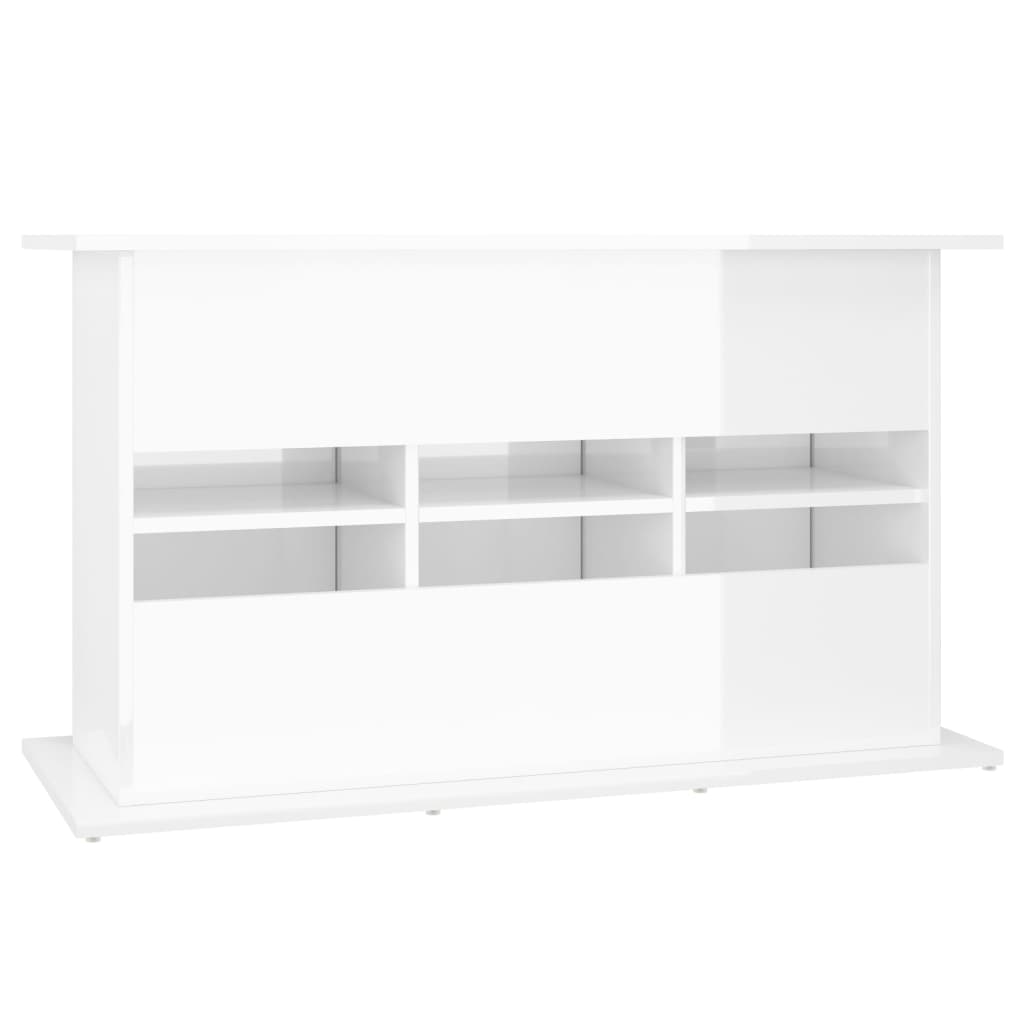 Aquarium Stand High Gloss White 101x41x58 cm Engineered Wood