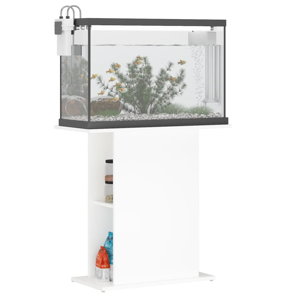 Aquarium Stand White 75x36x72.5 cm Engineered Wood