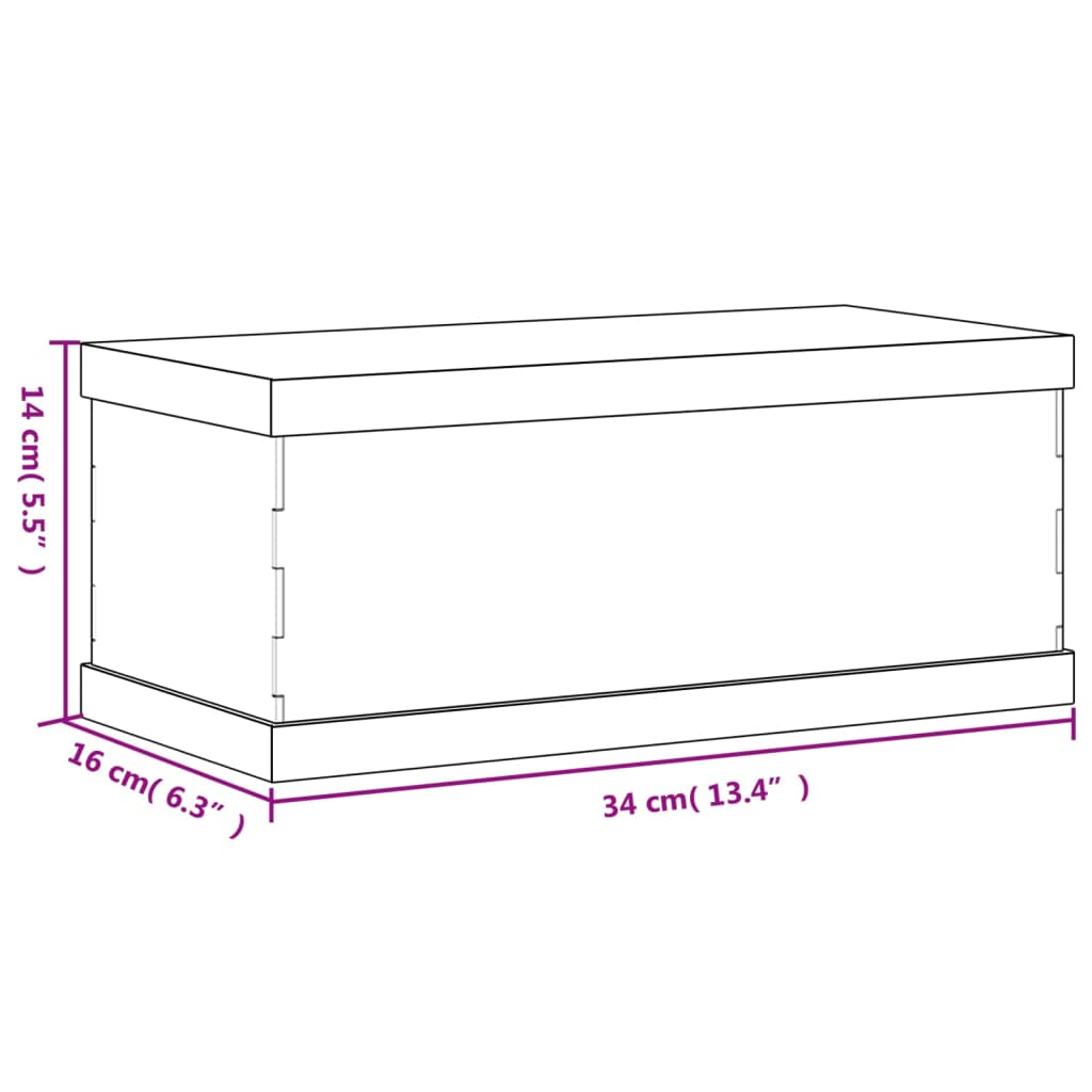 Display Box Transparent 34x16x14 cm Acrylic