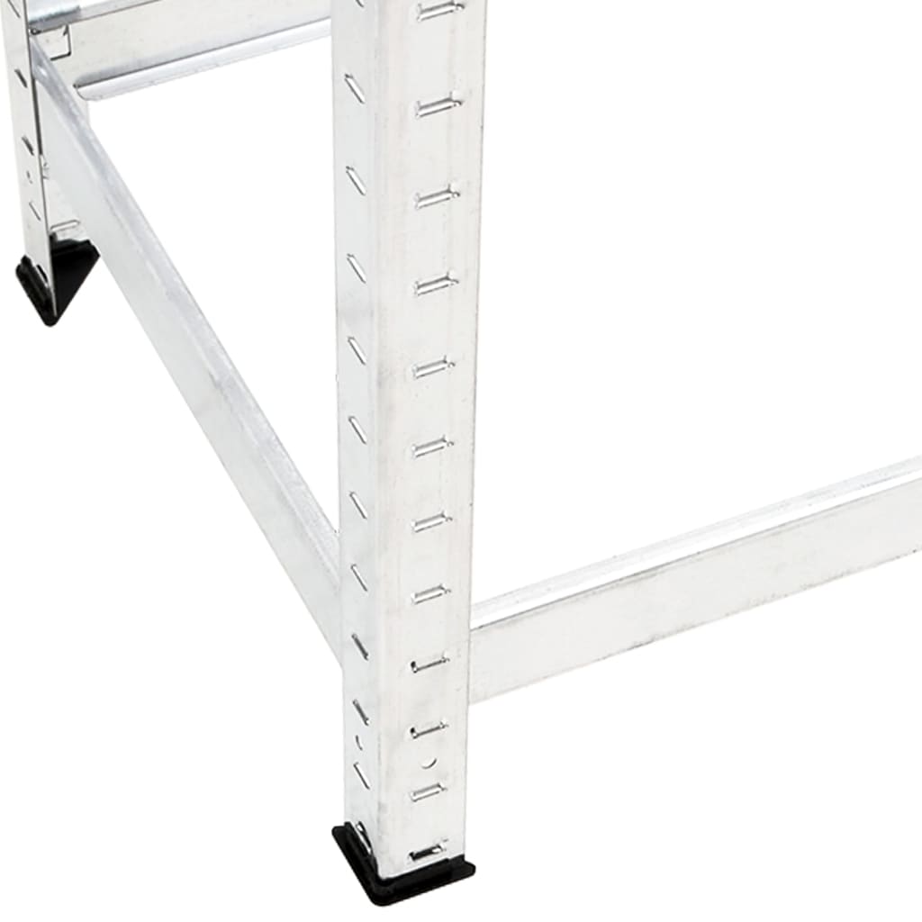 2-Layer Tire Rack 3 pcs Silver 110x40x110 cm Steel