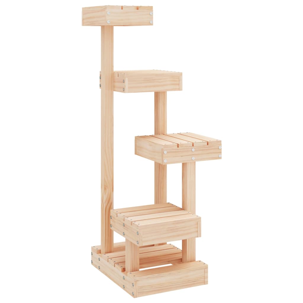 Cat Tree 45.5x49x103 cm Solid Wood Pine