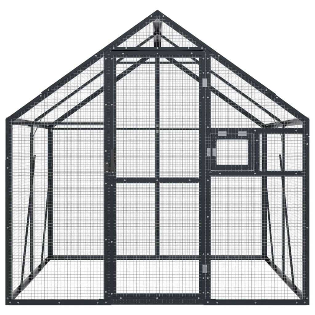 Aviary Anthracite 1.79x2x1.85 m Aluminium