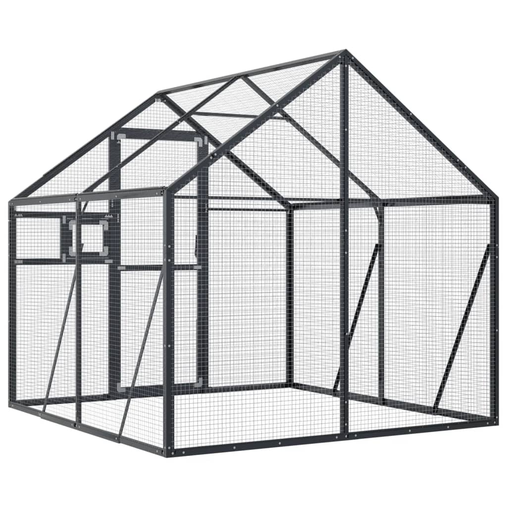 Aviary Anthracite 1.79x2x1.85 m Aluminium