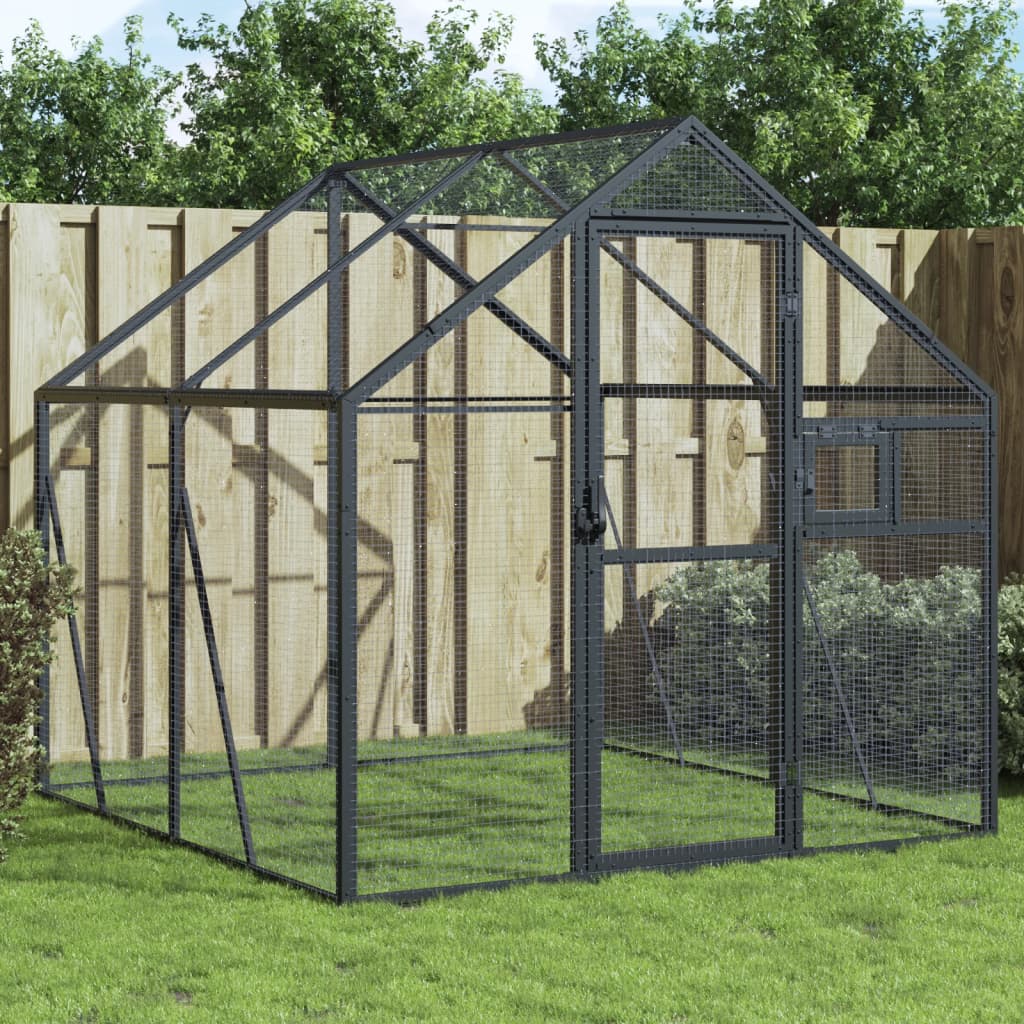 Aviary Anthracite 1.79x2x1.85 m Aluminium