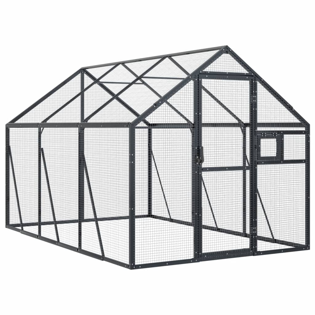 Aviary Anthracite 1.79x3x1.85 m Aluminium