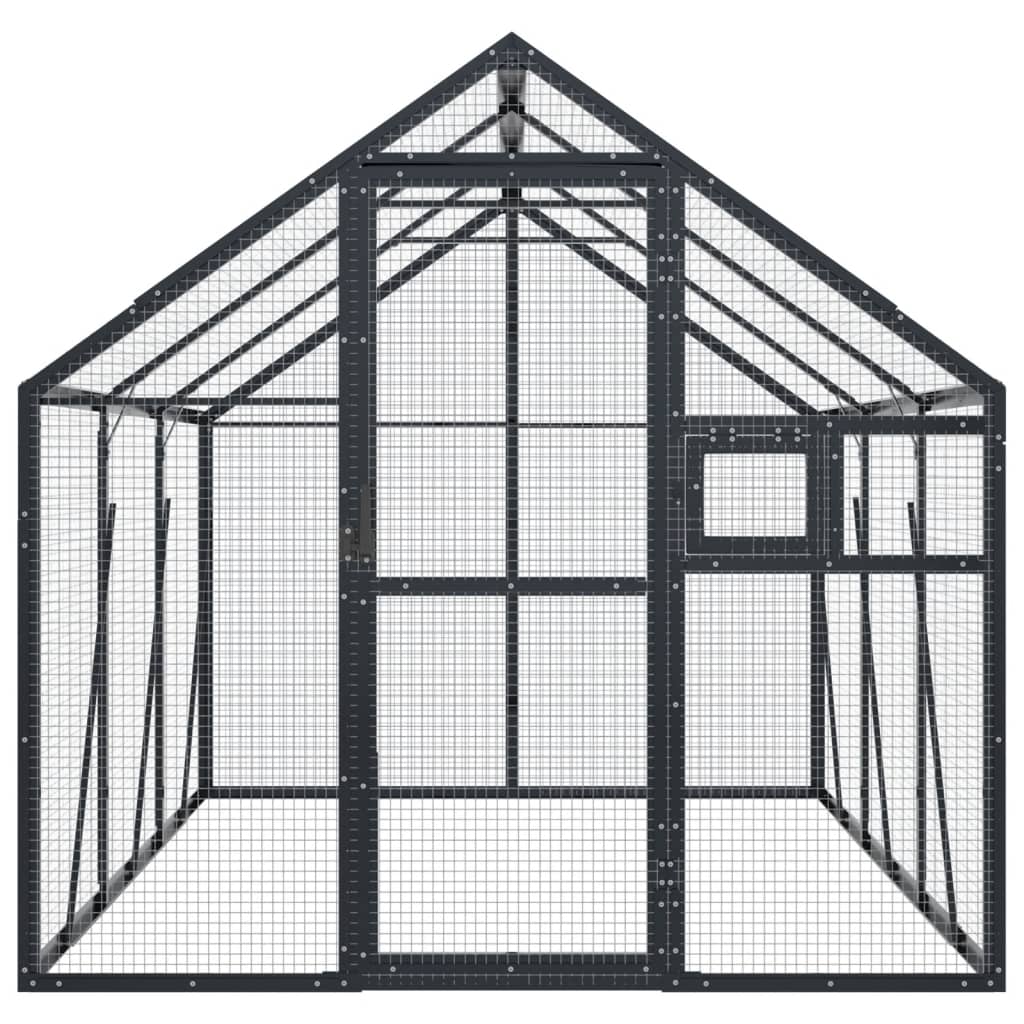 Aviary Anthracite 1.79x3x1.85 m Aluminium