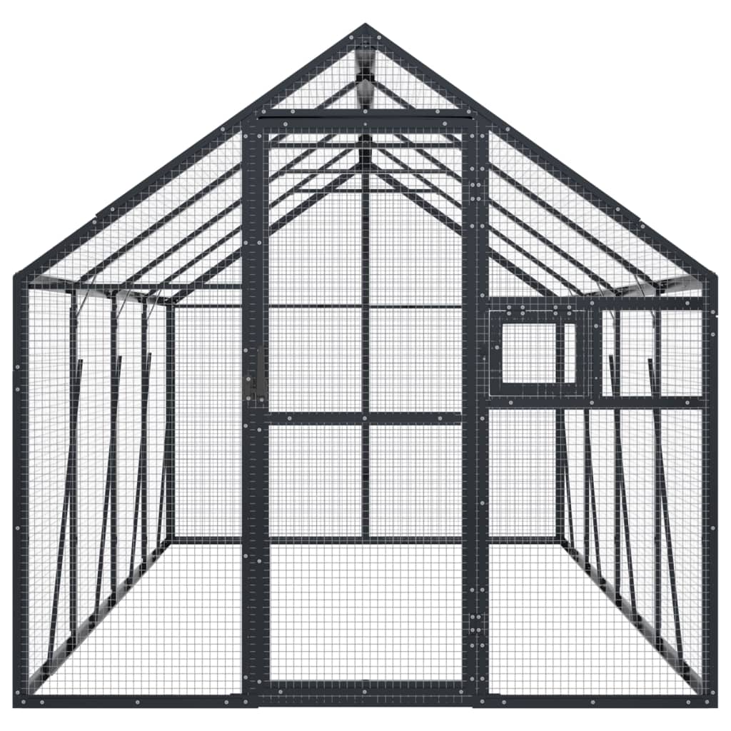 Aviary Anthracite 1.79x4x1.85 m Aluminium