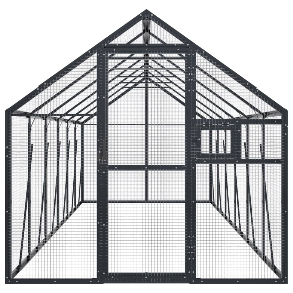 Aviary Anthracite 1.79x6x1.85 m Aluminium