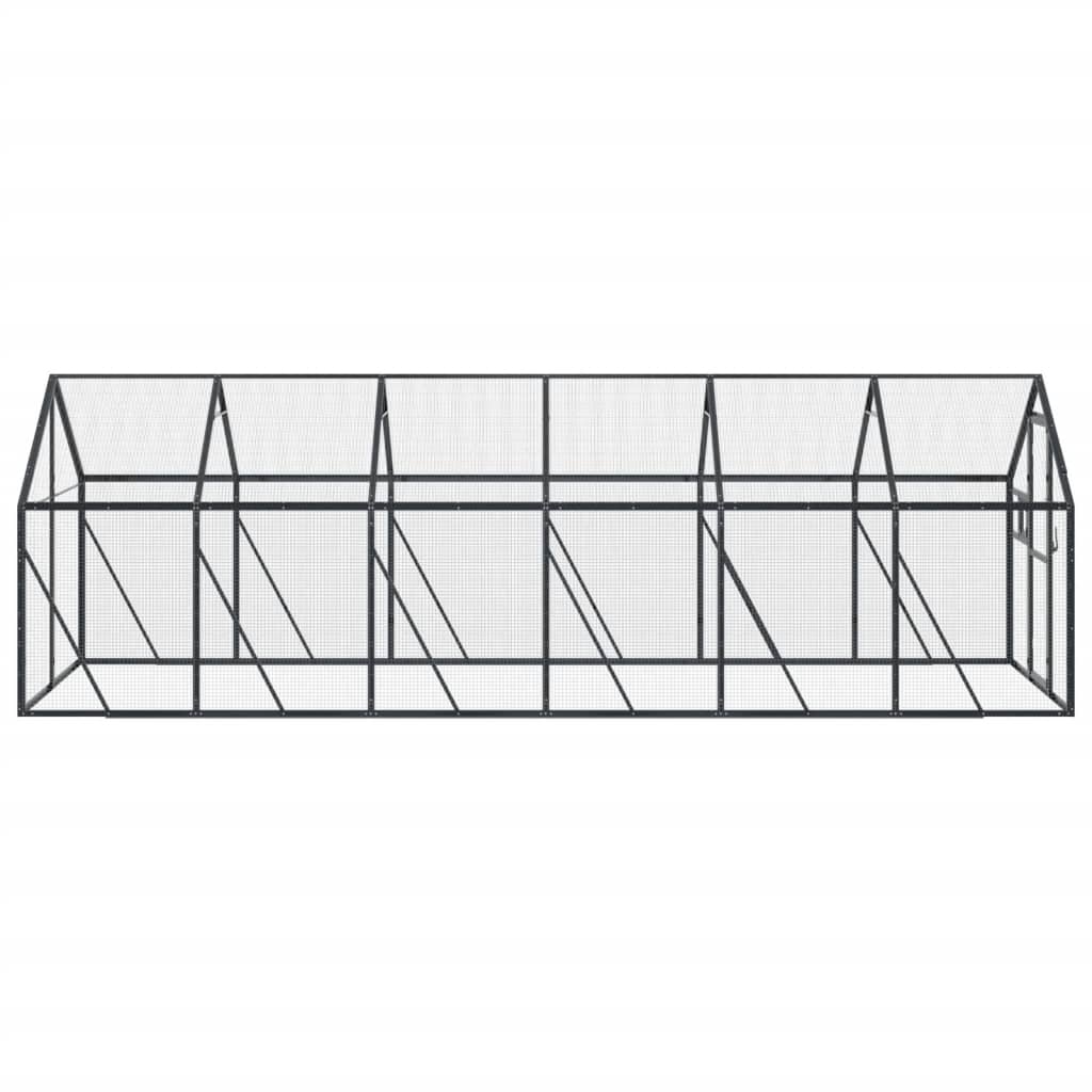 Aviary Anthracite 1.79x6x1.85 m Aluminium