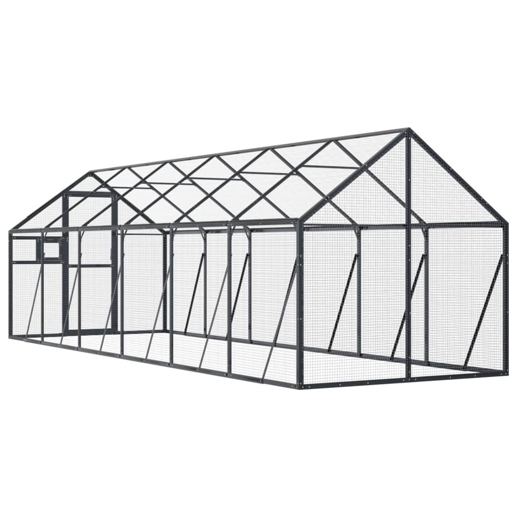 Aviary Anthracite 1.79x6x1.85 m Aluminium