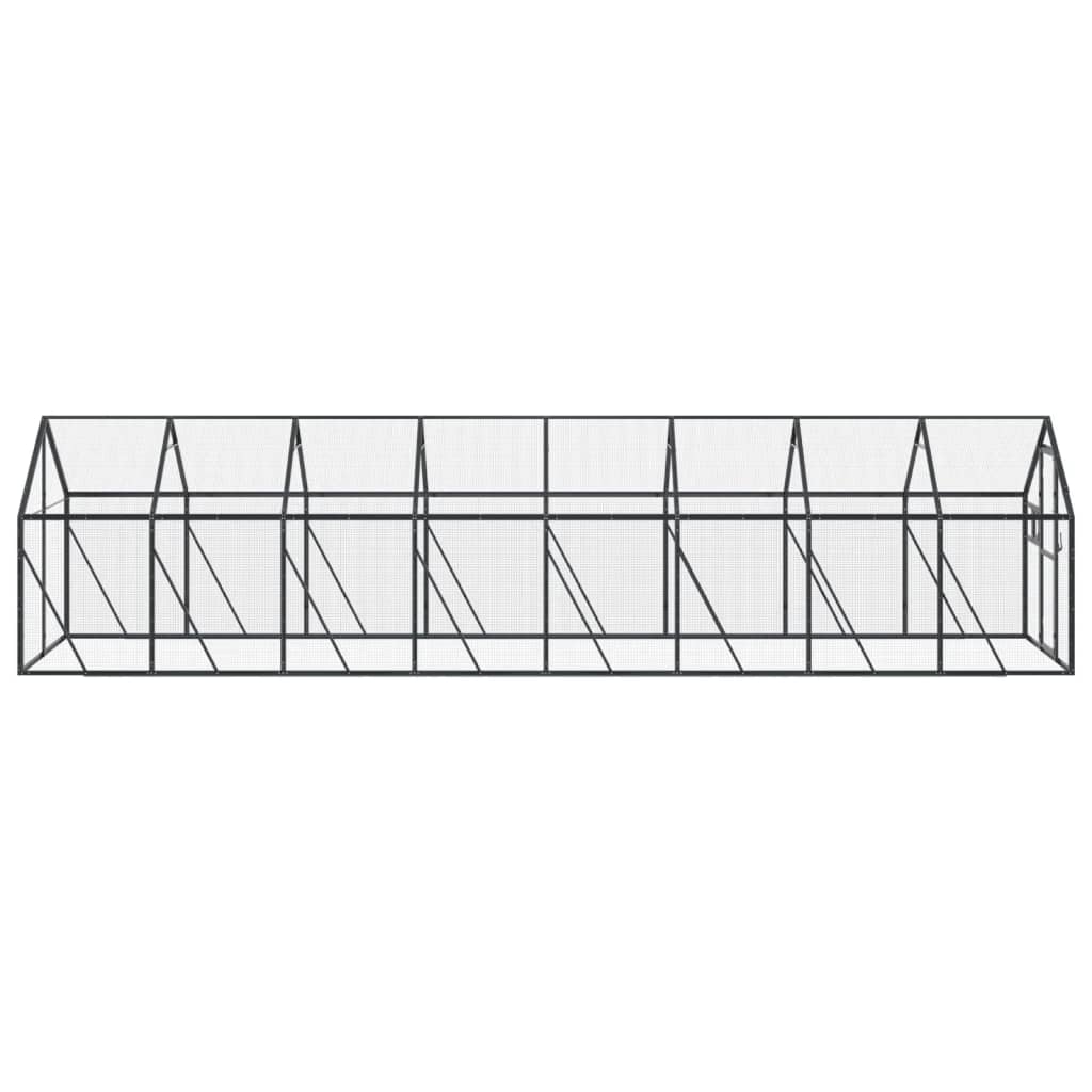 Aviary Anthracite 1.79x8x1.85 m Aluminium