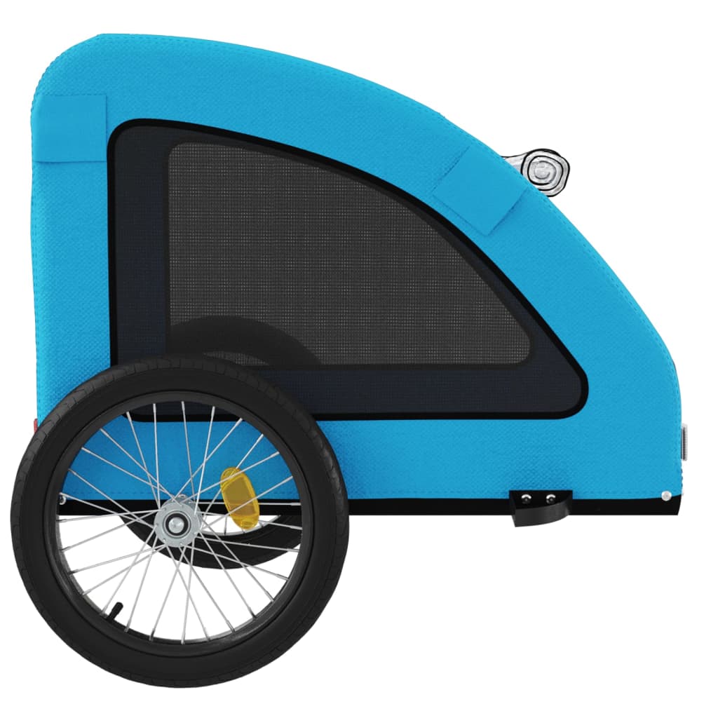 Pet Bike Trailer Blue Oxford Fabric and Iron