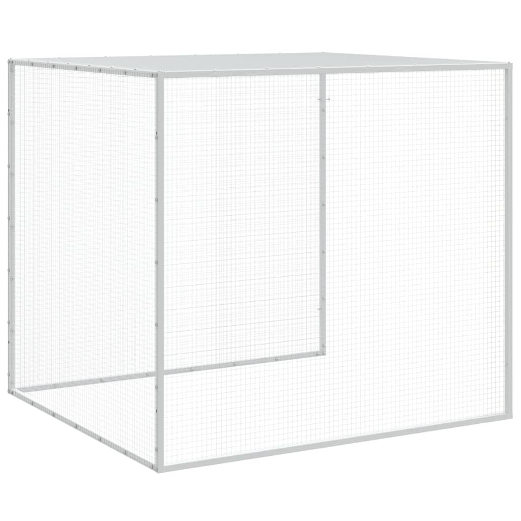 Chicken Cage with Roof Anthracite 403x98x90 cm Galvanised Steel